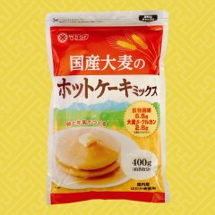 国産大麦のホットケーキミックス[1袋400ｇ(約8枚分)]1ケース(10袋入)-送料無料-